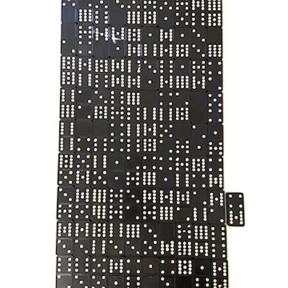 Vtg Milton Bradley Club Dominoes Halsam Double Twelve 91 Pieces #4103 USA - Picture 1 of 7
